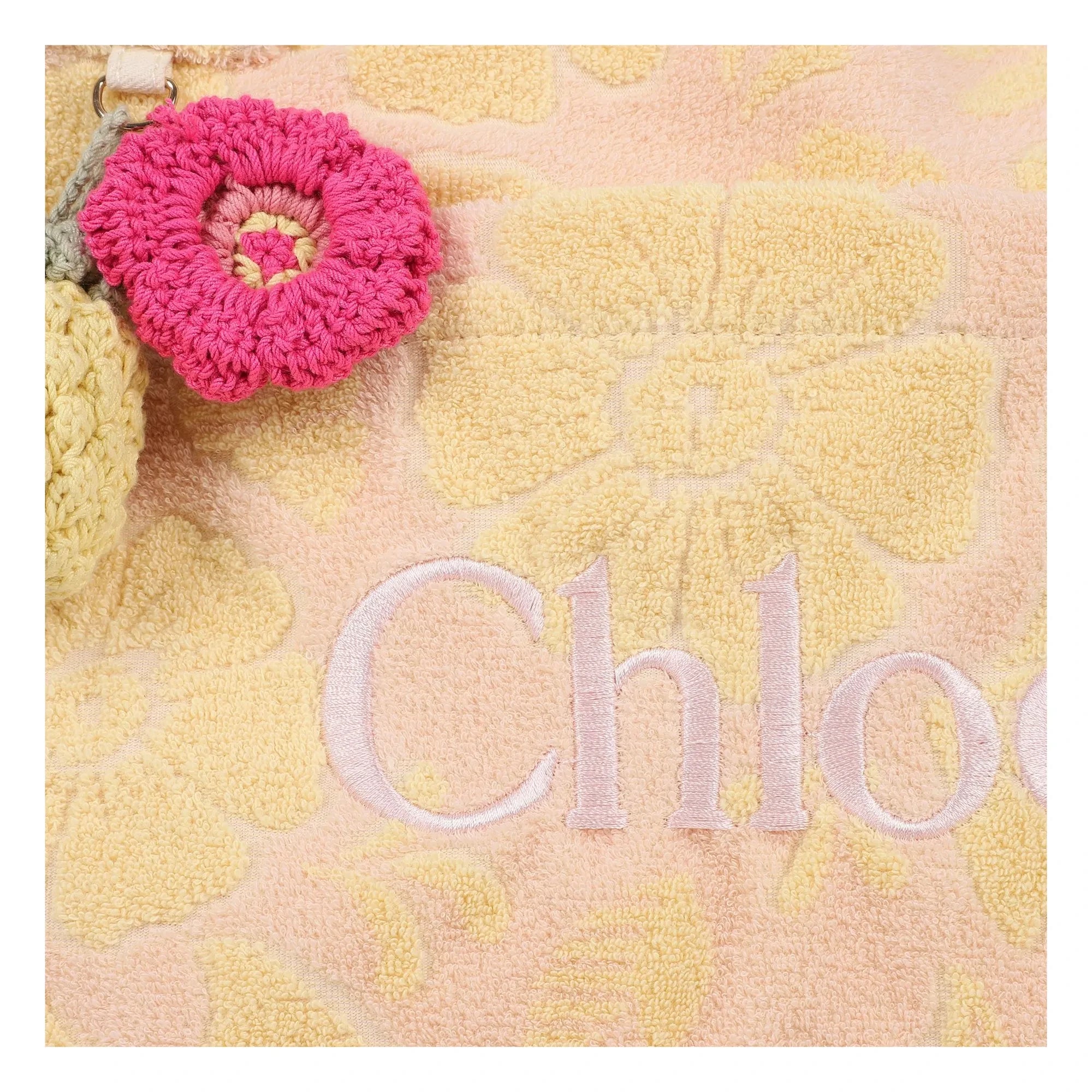 Chloé – Jacquard Schwammtasche | Pfirsich