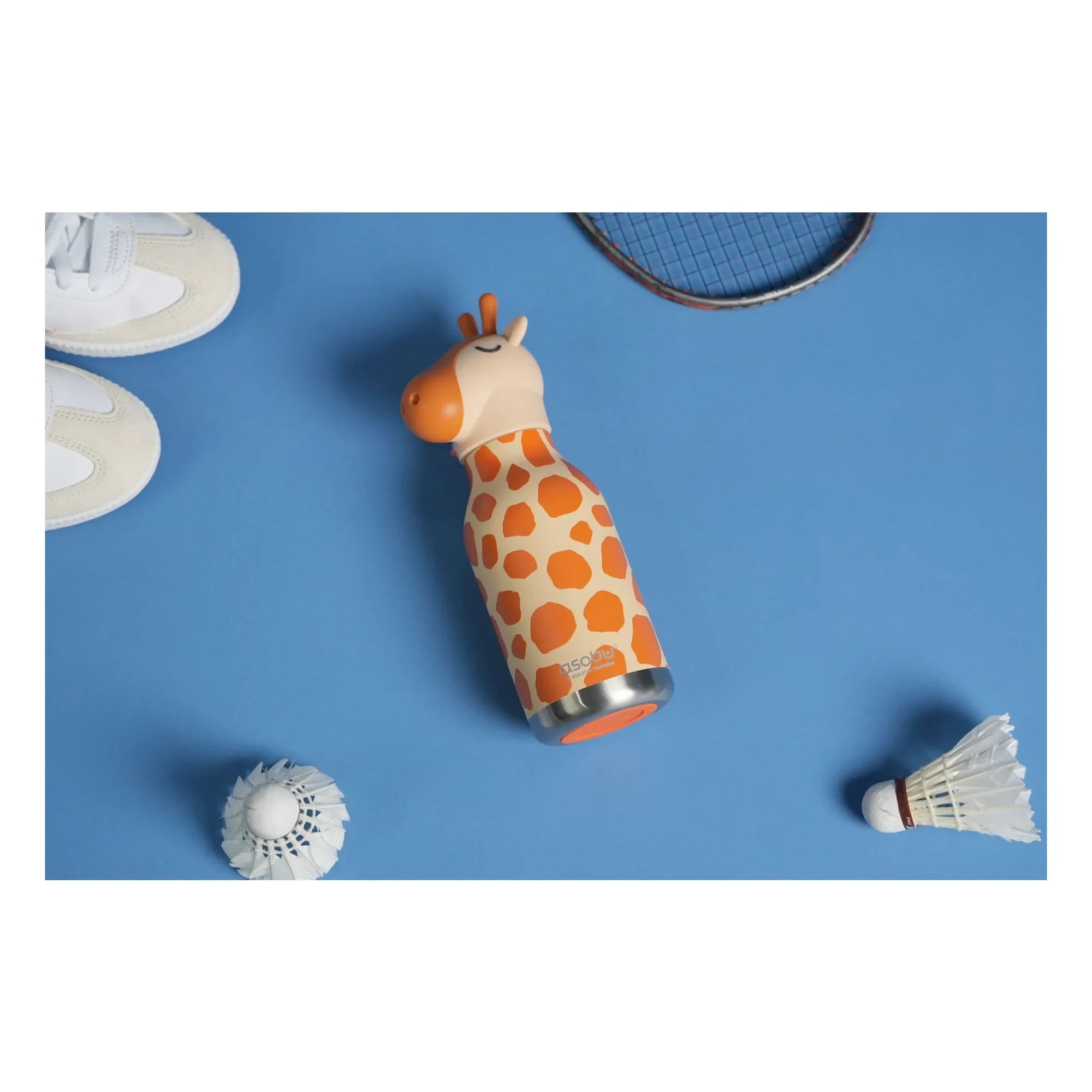 Asobu - Giraffe paslanmaz çelik su şişesi | Turuncu