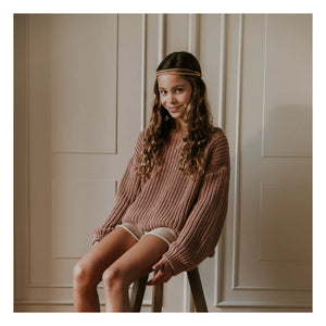 Yuki – Pullover aus dicker Bio-Baumwolle | Rouge