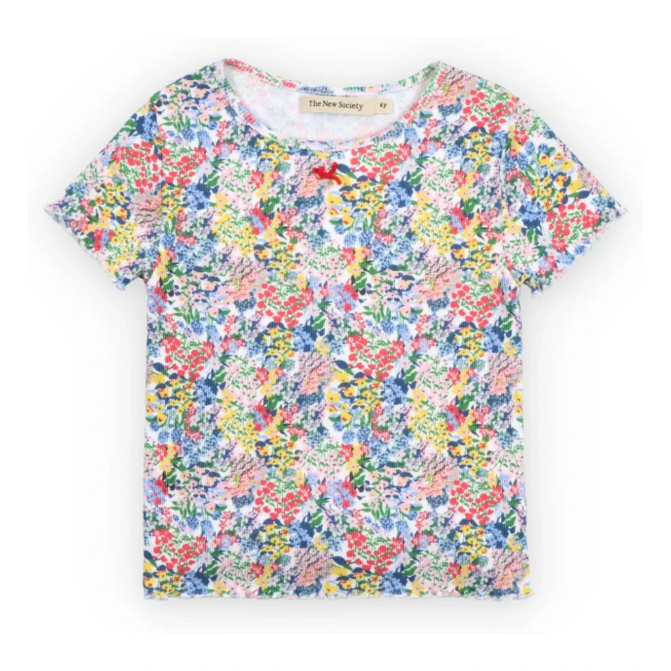 the new society - Verbena Floral Rib T-Shirt | Mavi