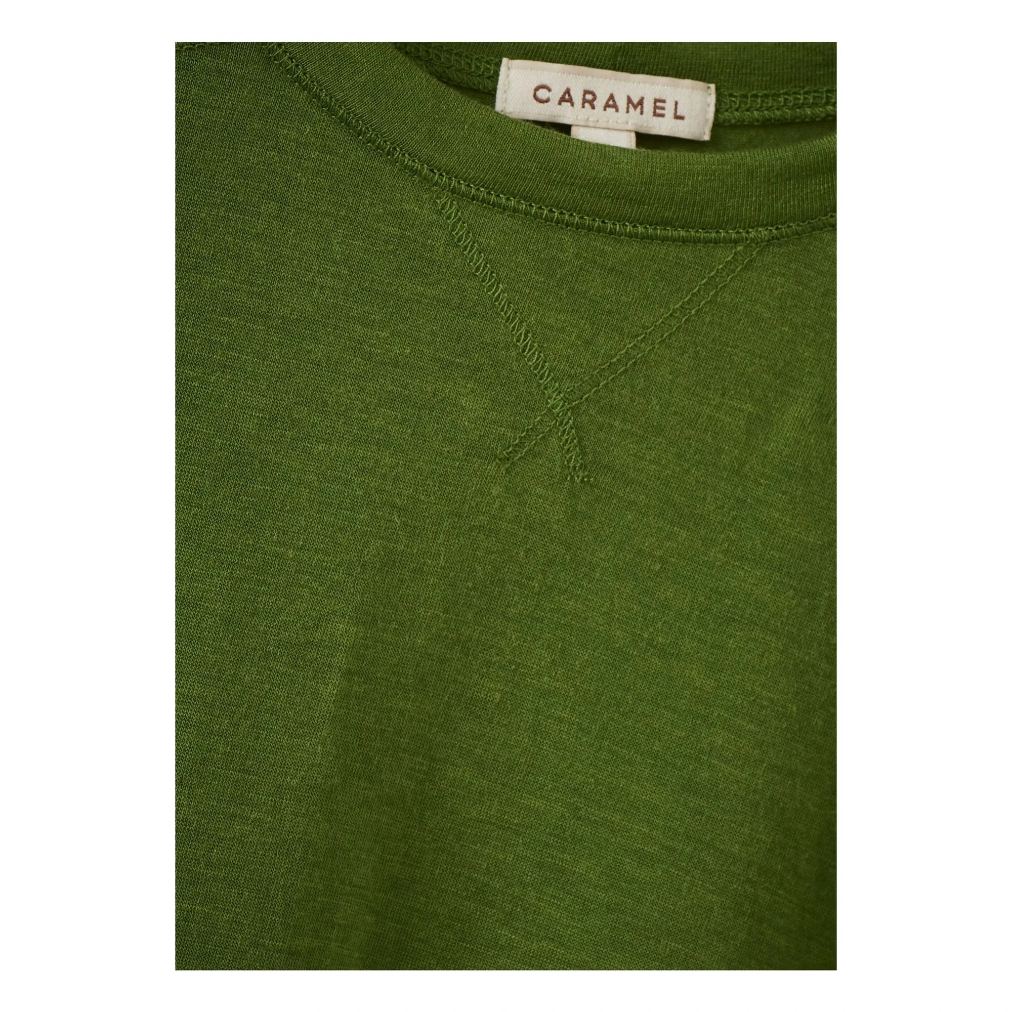 Caramel - Kezar Tencel Tişört | Yeşil