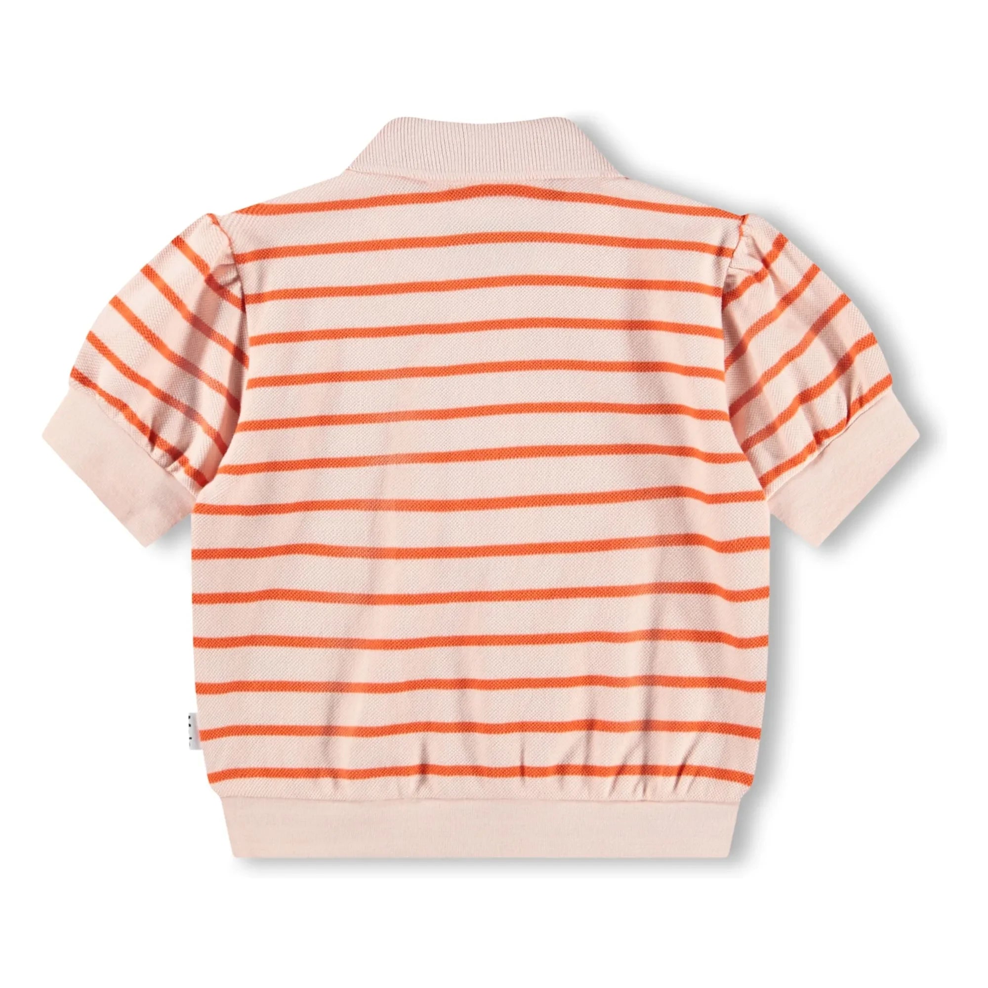 Molo - Raki Striped Organic Cotton Polo Shirt | Light Pink