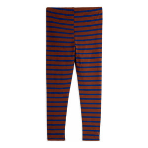 Mini Rodini - Bird Pattern Organic Cotton Leggings | Brown
