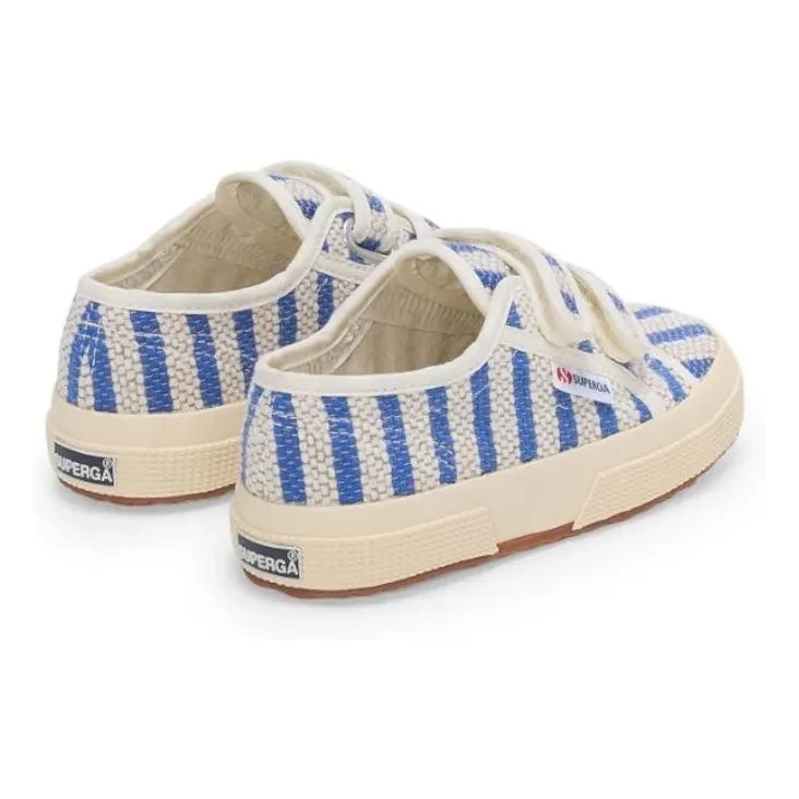 Superga - 2750 Çizgili Bağcıklı Spor Ayakkabı | Mavi
