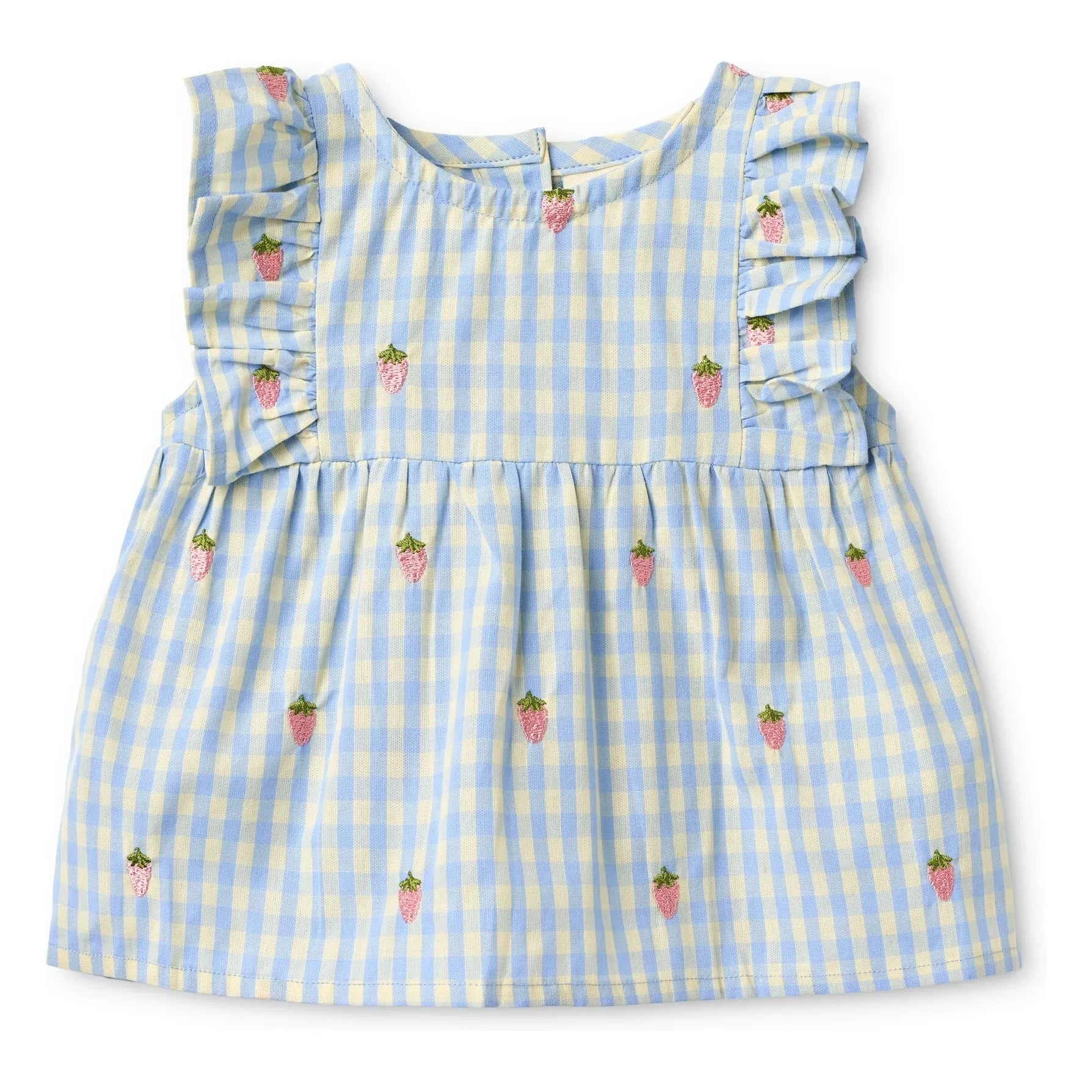 Flöss - Millie Gingham Elbise | Açık Mavi
