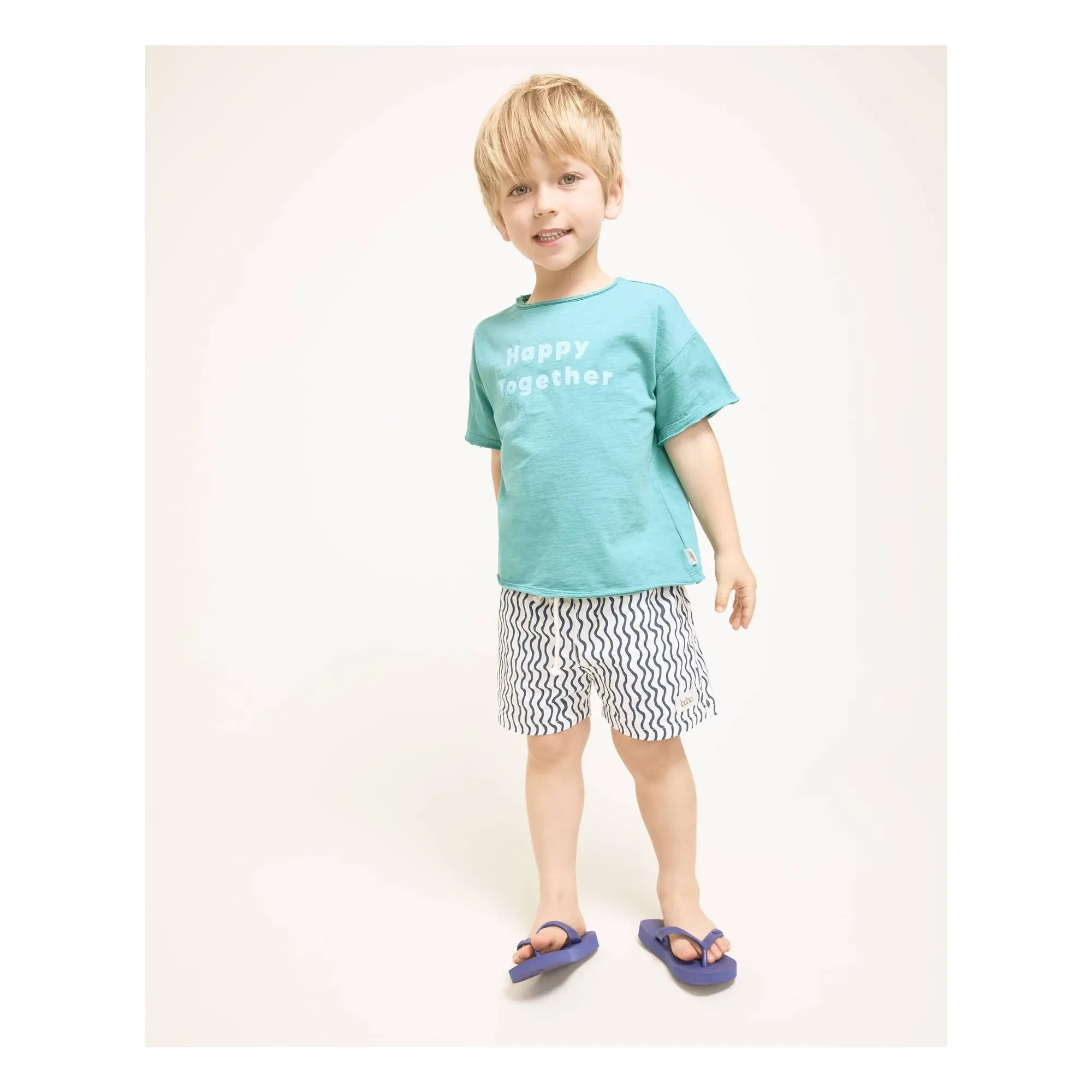 Búho - Mutlu Birlikte Tişört Organik pamuk | Turkuaz
