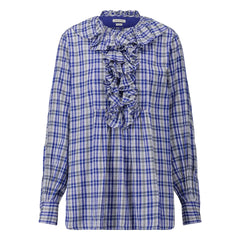 Laurence Bras - Annie Baumwollbluse | Blau