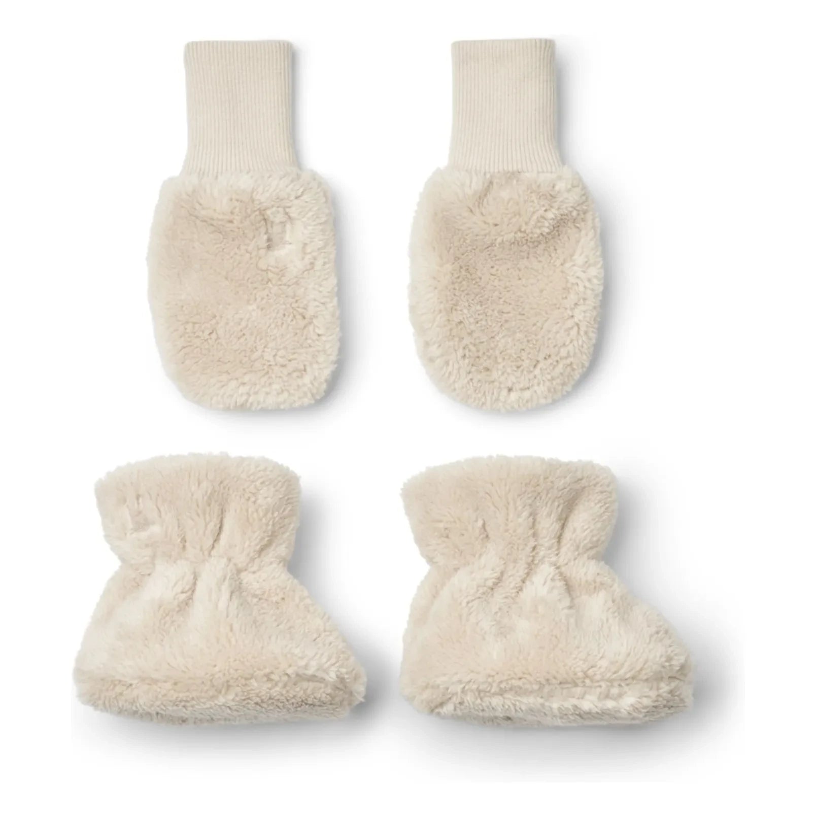 Liewood - Fernanda Handschuh- und Hausschuh-Set | Ecru