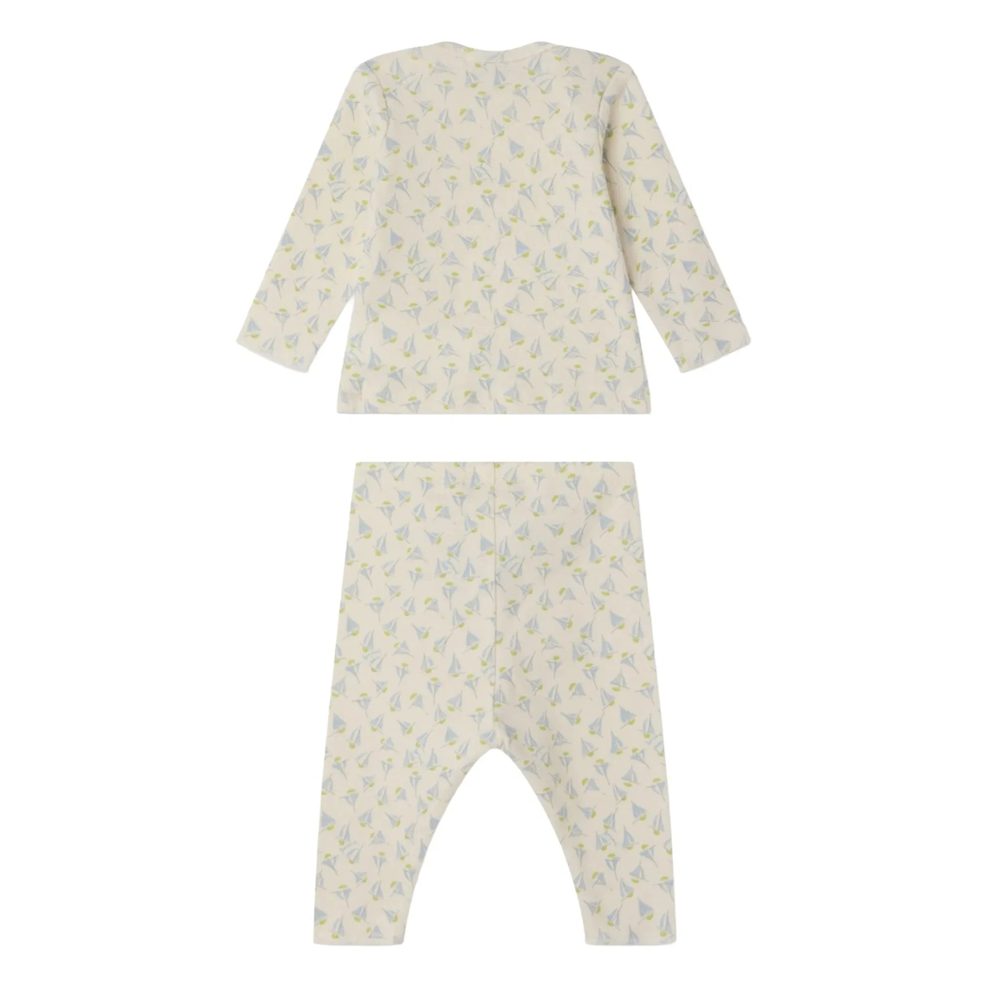 Bonpoint - Timi Voiliers Organic Cotton T-Shirt and Leggings Set | Off White