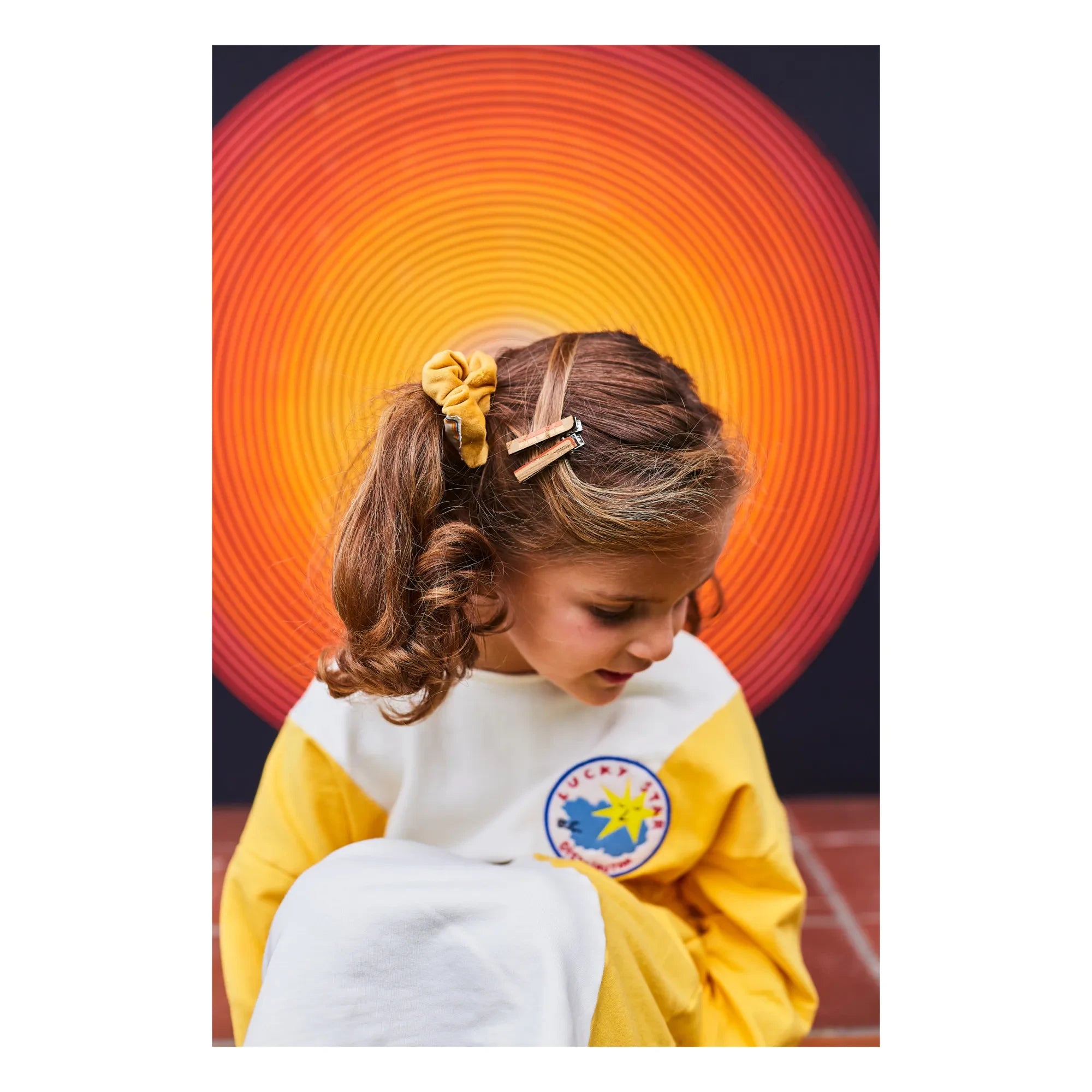 Beauw - Wooden Hair Clips - 2-piece Set | Orange