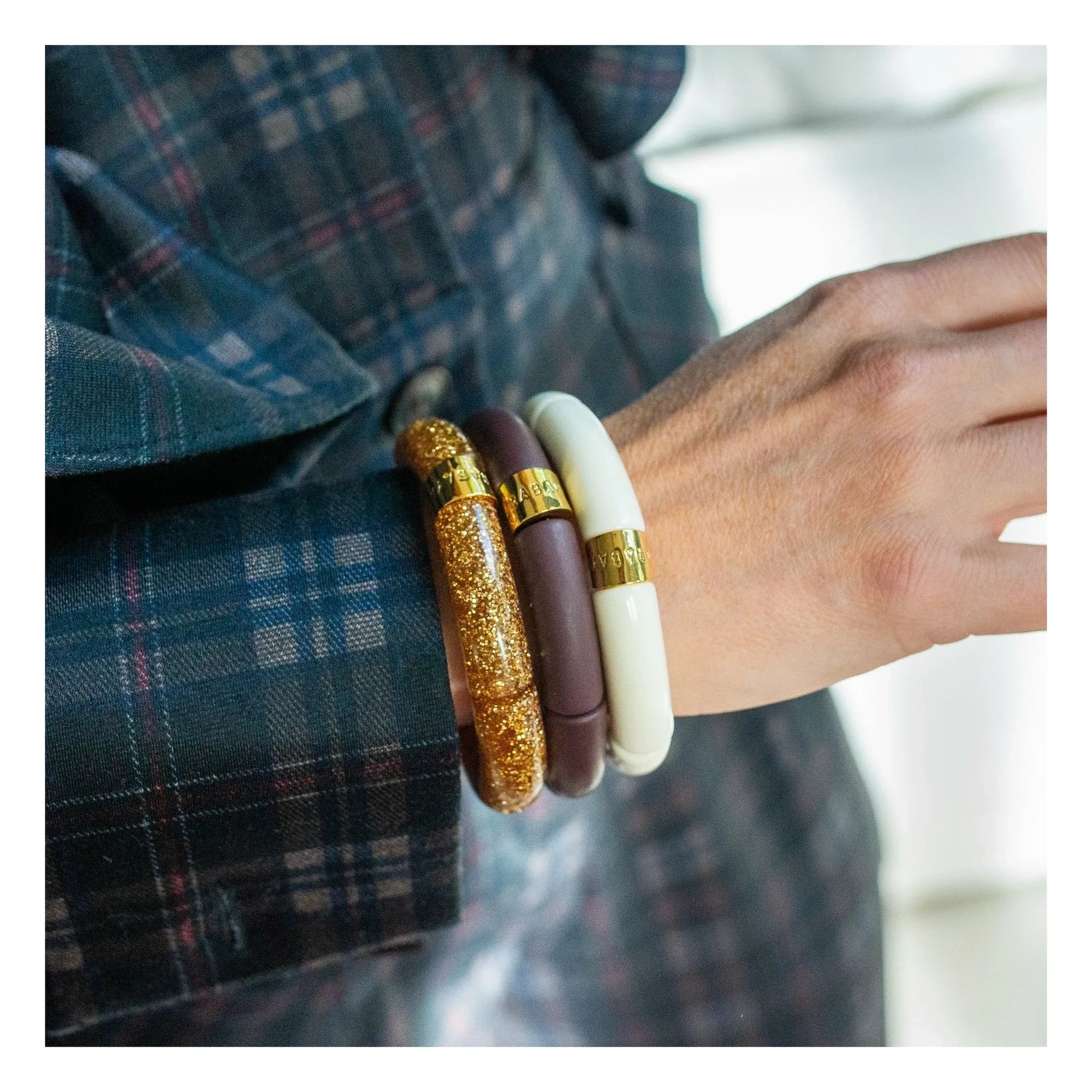 Parabaya - Schokolade 2 Armband | Gold