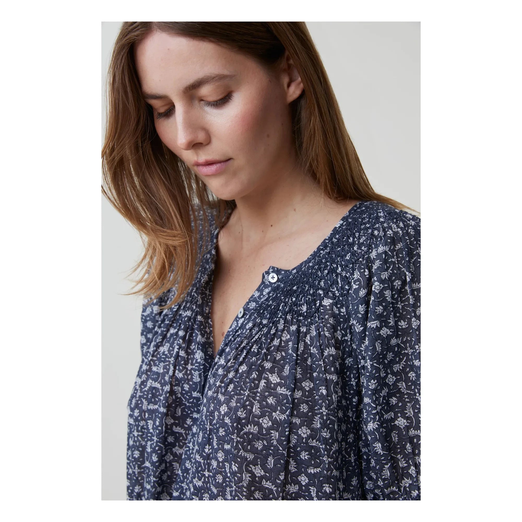 Scarlette Ateliers - Maya Nightgown | Navy Blue
