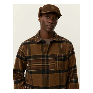 Les Deux - Kaleb Ekoseli Yün Overshirt | Kahverengi