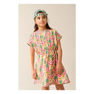 Tumble N'Dry - Marilia Palm Elbise Organik pamuk | Pembe