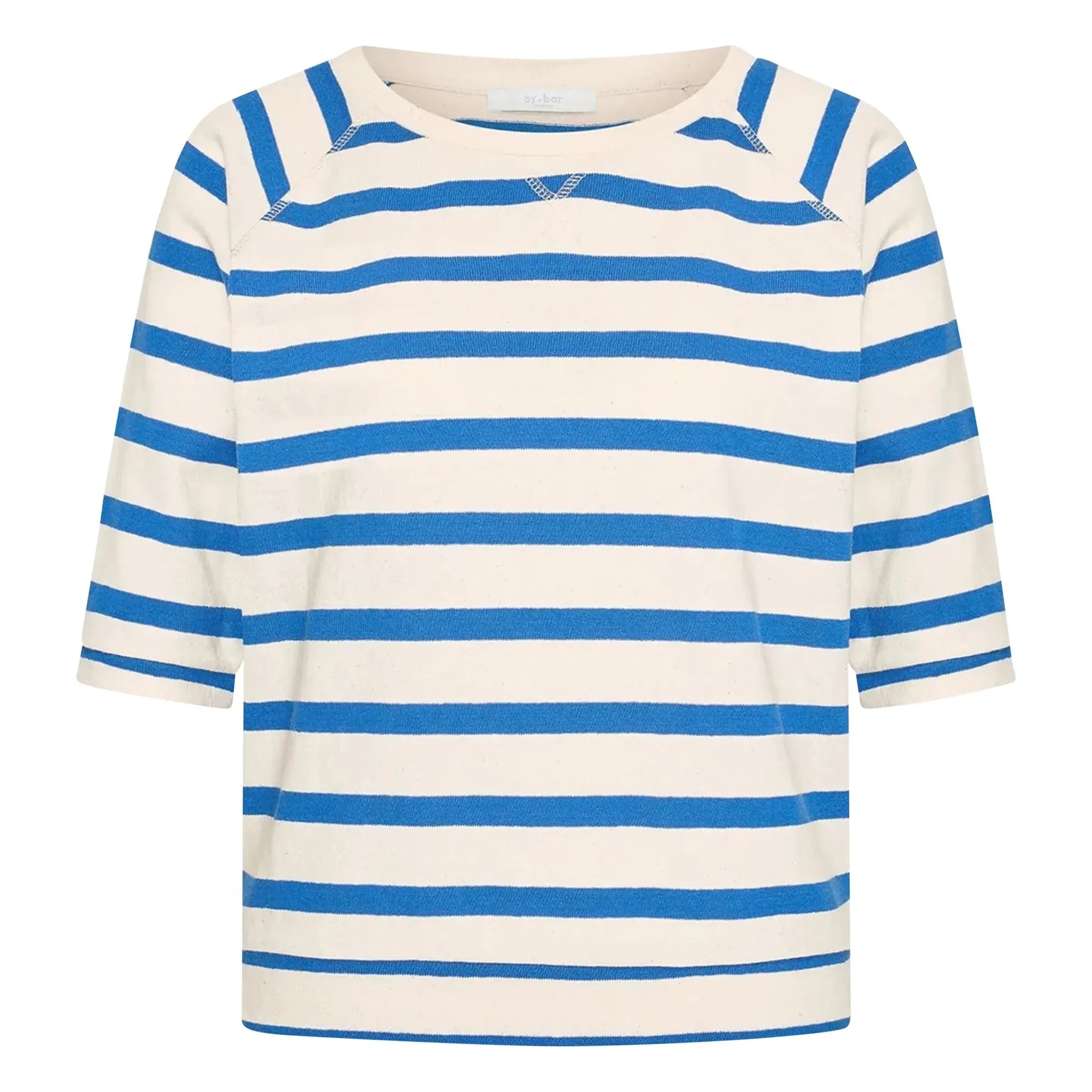 By Bar - Marinière Neva Organik pamuklu T-shirt | Azure blue