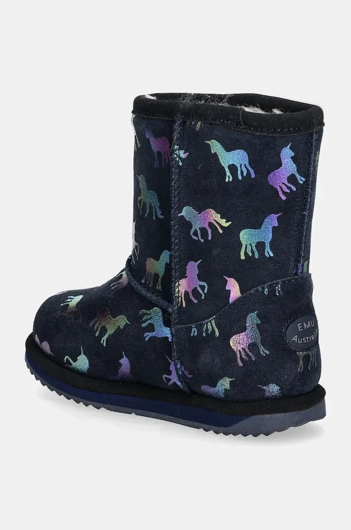 Emu Australia Rainbow Unicorn Brumby Çocuk Süet Bot
