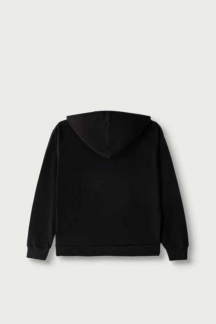 Çocuklar için kapüşonlu pamuklu sweatshirt B-NEW BOX LOGO H W