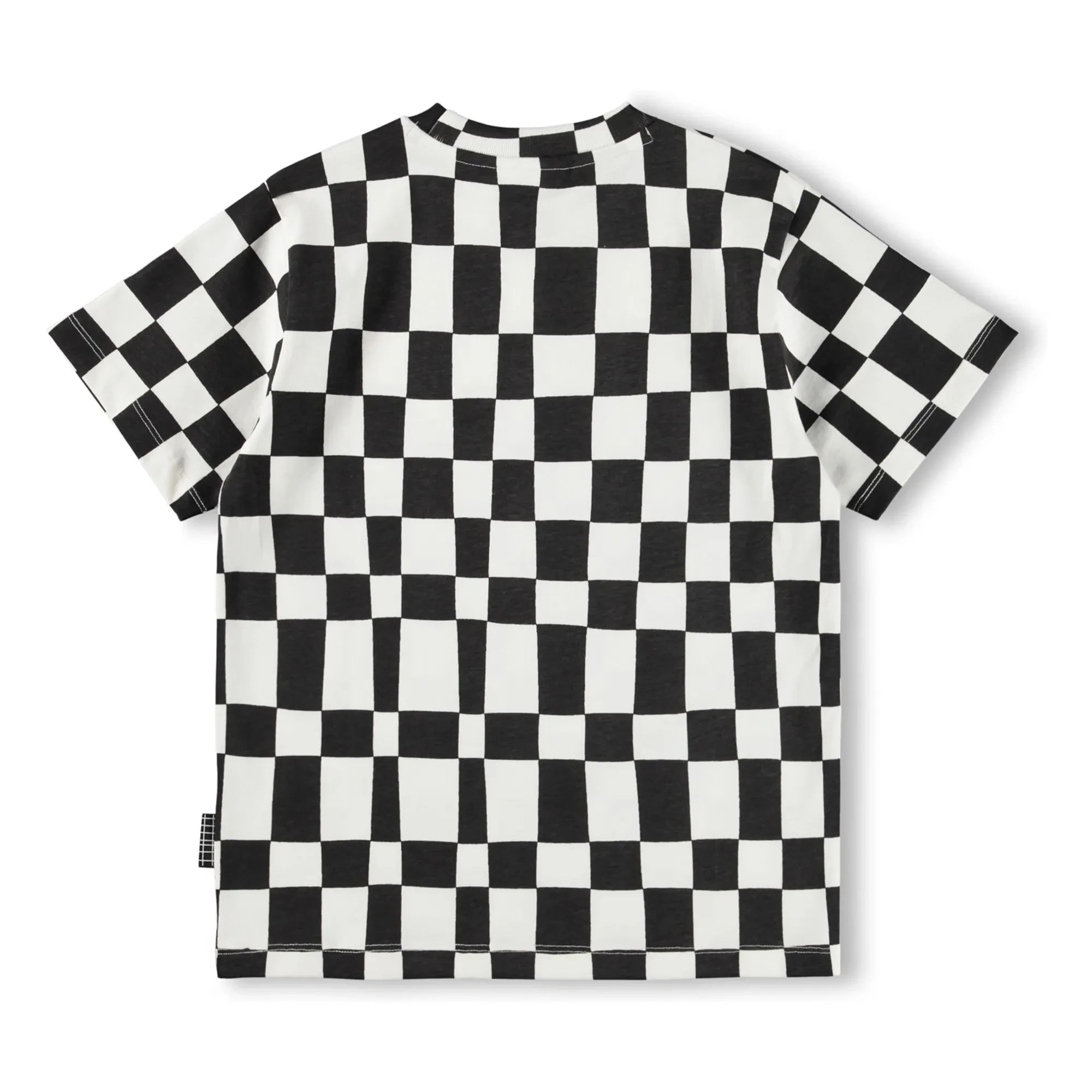 Molo - Riley Damier Organic Cotton T-Shirt | Black