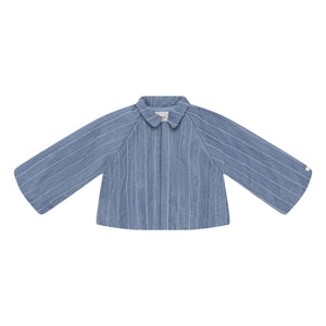 Donsje - Cyran Çizgili Ceket | Denim Mavisi