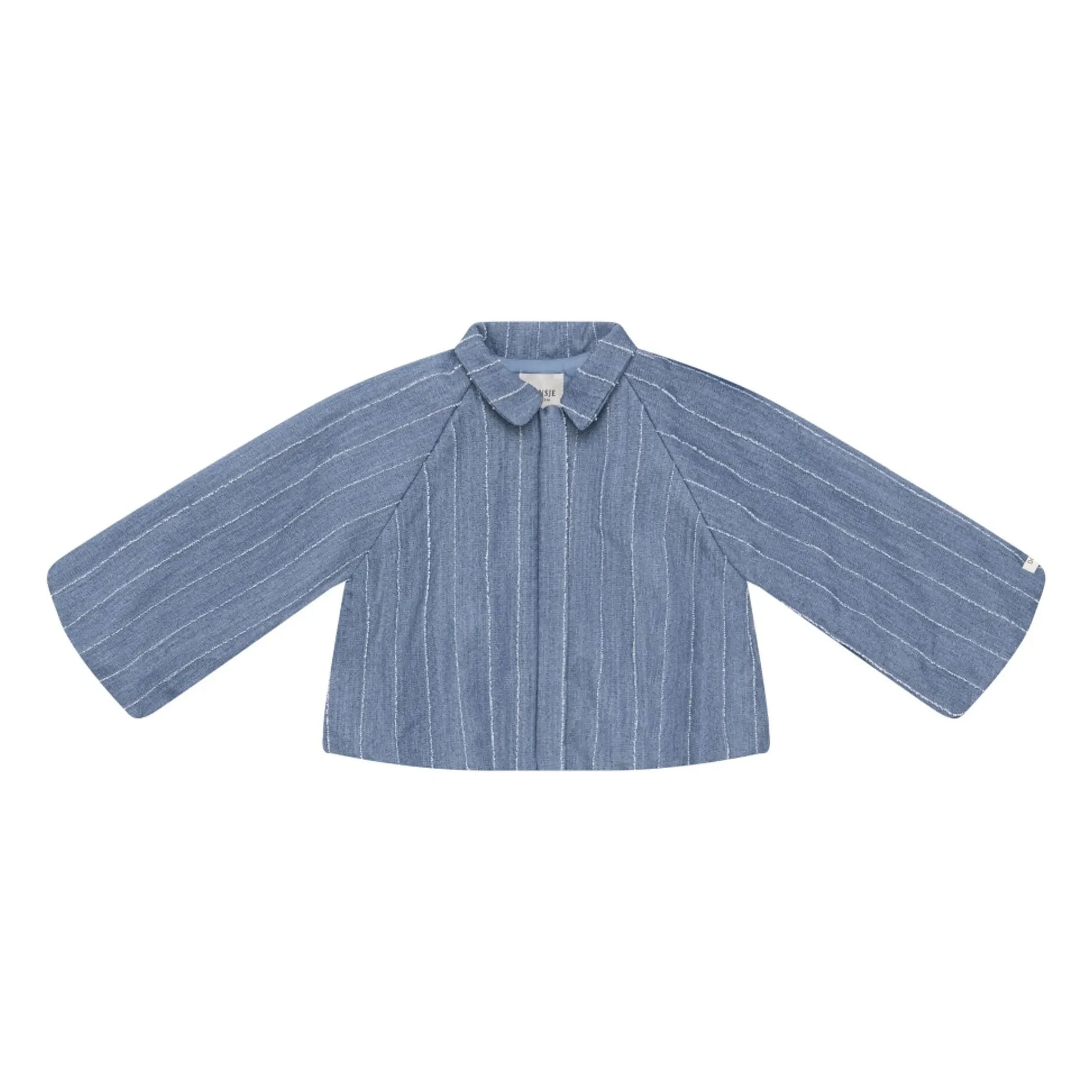 Donsje - Cyran Çizgili Ceket | Denim Mavisi