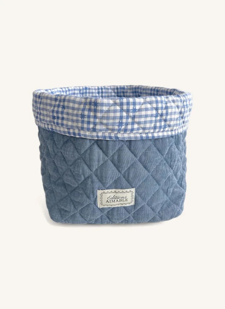 Editions Aimable - Paul Aufbewahrungskorb | Blauer Chambray