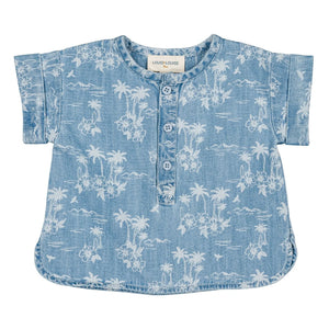 Louis Louise - Saul Hawaii Jeanshemd | Hellblau