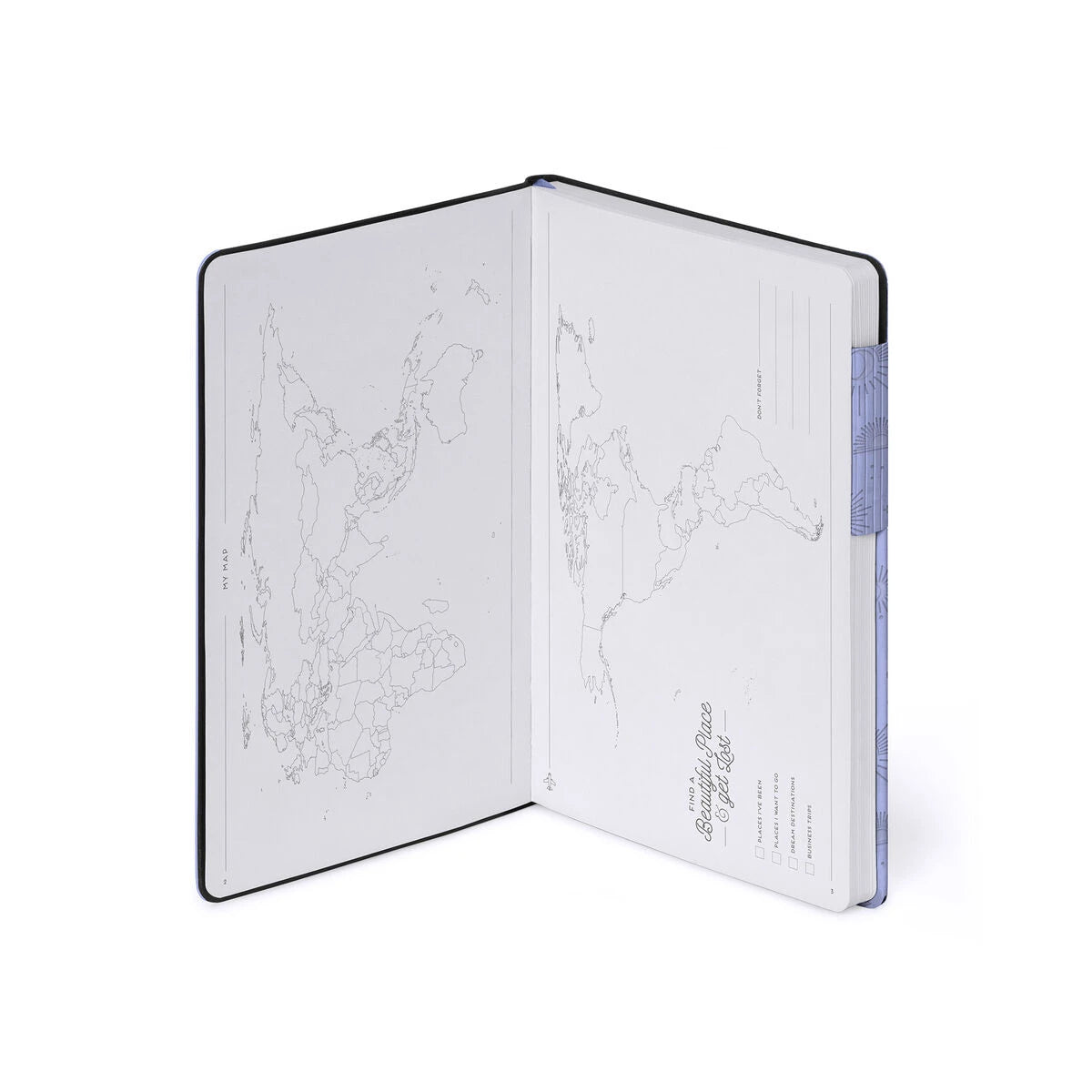 Legami - Punktkariertes Notizbuch mit monochromem Softcover - Cosmic Lilac - My Defter