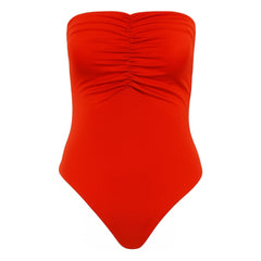 Vanessa Sposi - Tek Parça Mayo Le Bustier | Kırmızı
