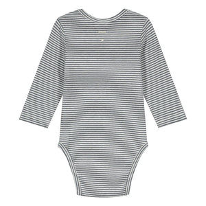 Gray Label - Çizgili body Organik pamuk | Gri mavi