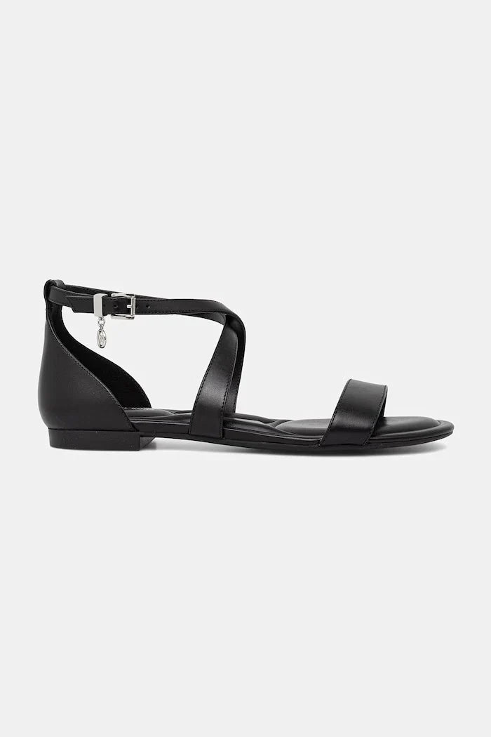 MICHAEL Michael Kors kadın düz taban deri sandalet Alexa Flex Flat Sandal