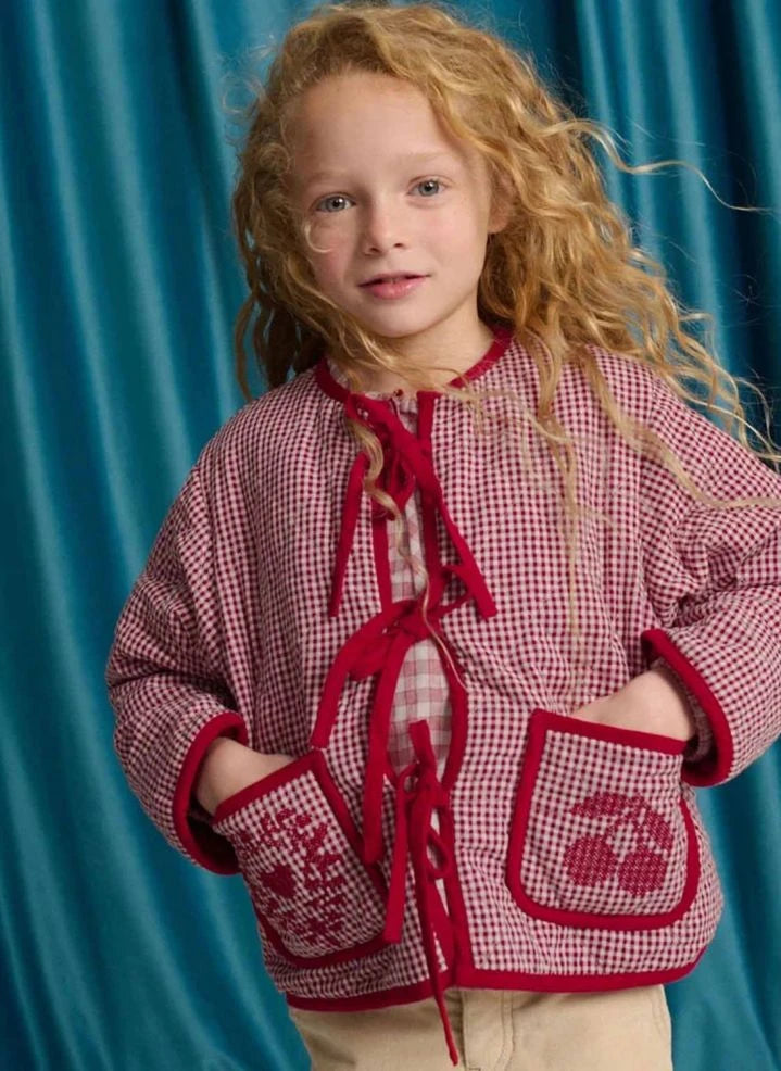 Gingersnaps - Lavinia Checked Jacket | Red