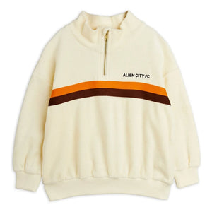 Mini Rodini - Alien City Organic Cotton Terry Sweatshirt | Ecru