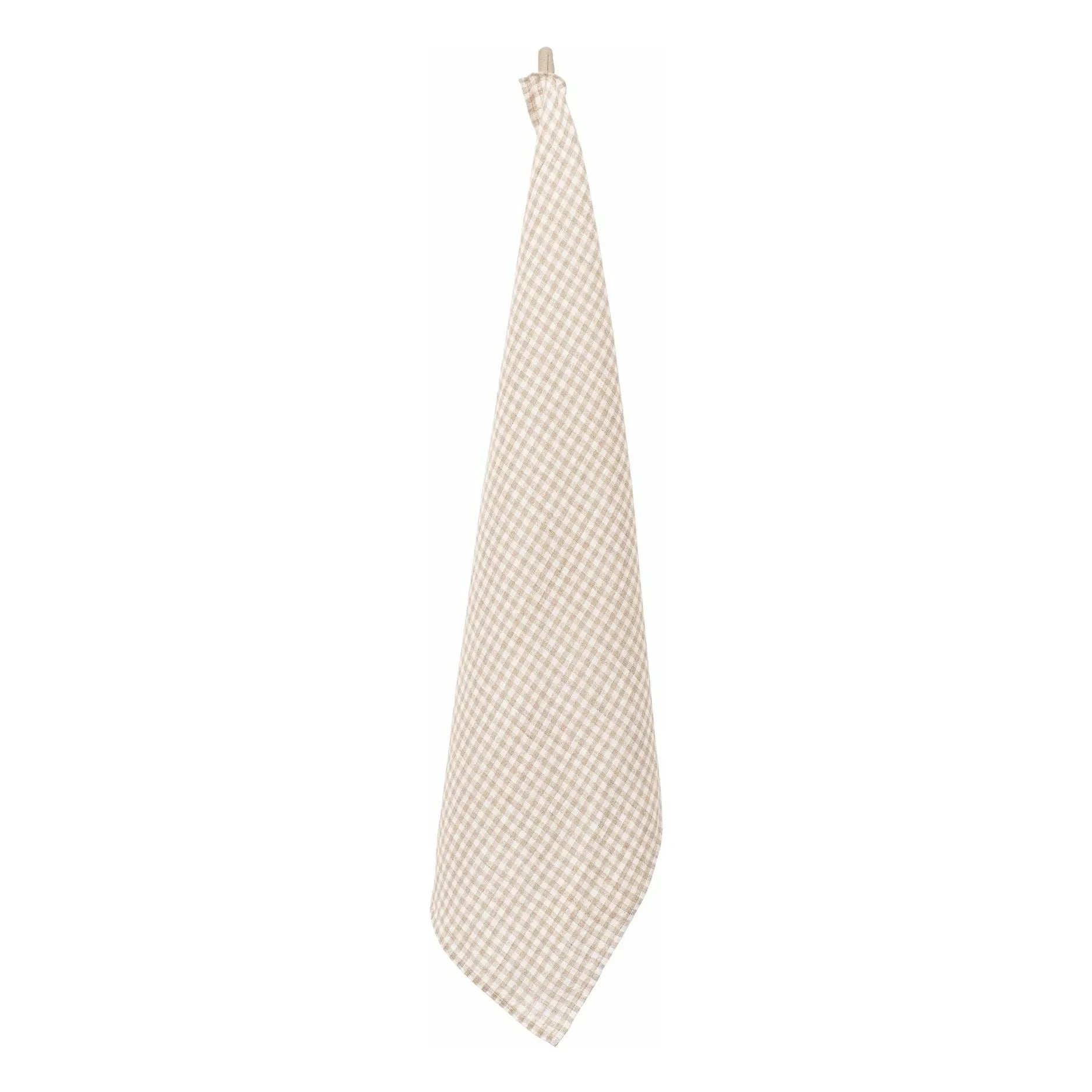 Haomy - Piana II Linen-Blend Checked Kitchen Towel | Linen