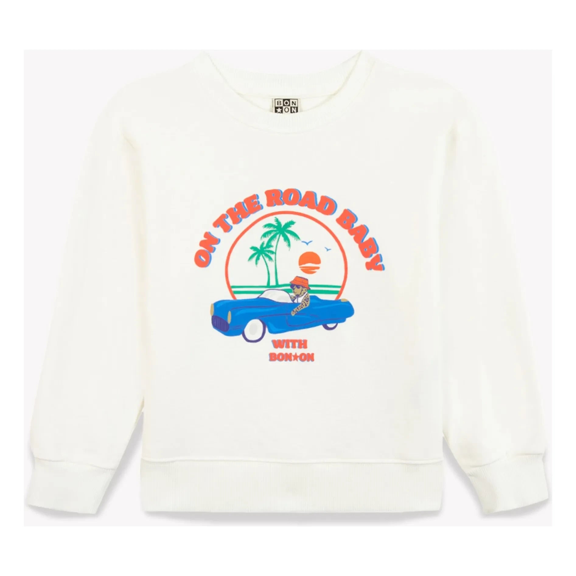 Bonton - Sweat Smile On The Road Molleton | Ekru