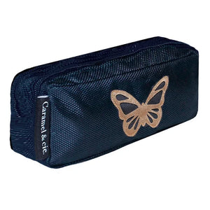 Caramel & Cie – Doppel-Schmetterlings-Etui | Marineblau