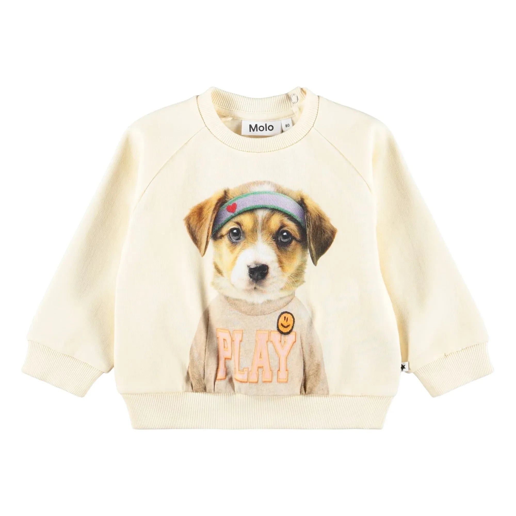 Molo - Organik Pamuklu Disk Köpek Kazak | Fildişi