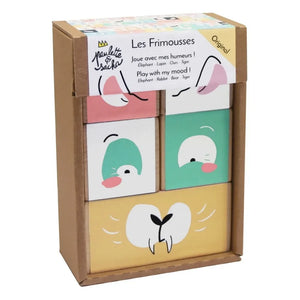Paulette et Sacha - Les Frimousse Wooden Cubes - Set of 5