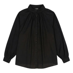 BELLEPIECE - Paxos Cotton Voile Blouse | Black