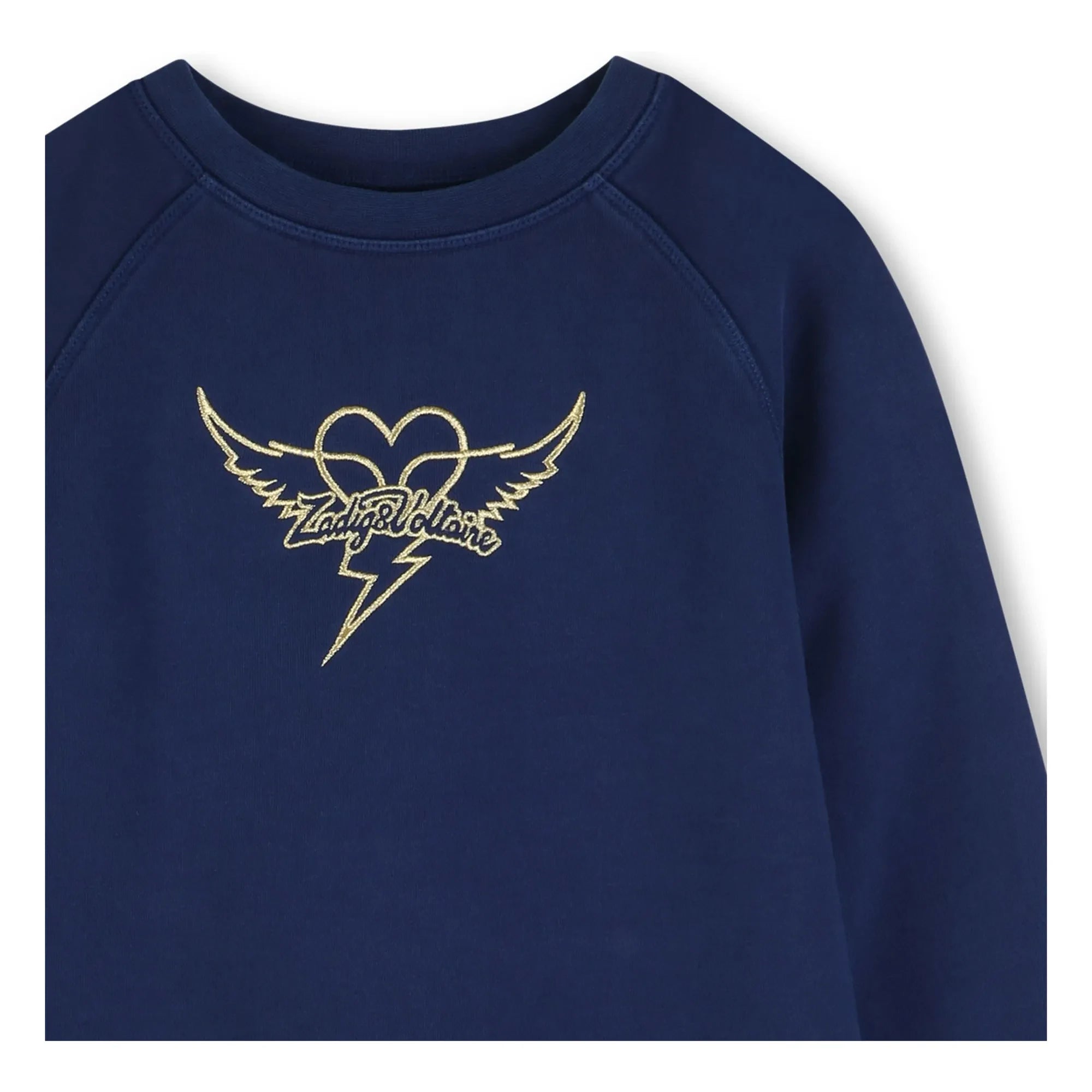 Zadig & Voltaire – Sweatshirt Logo Hearts | Nachtblau