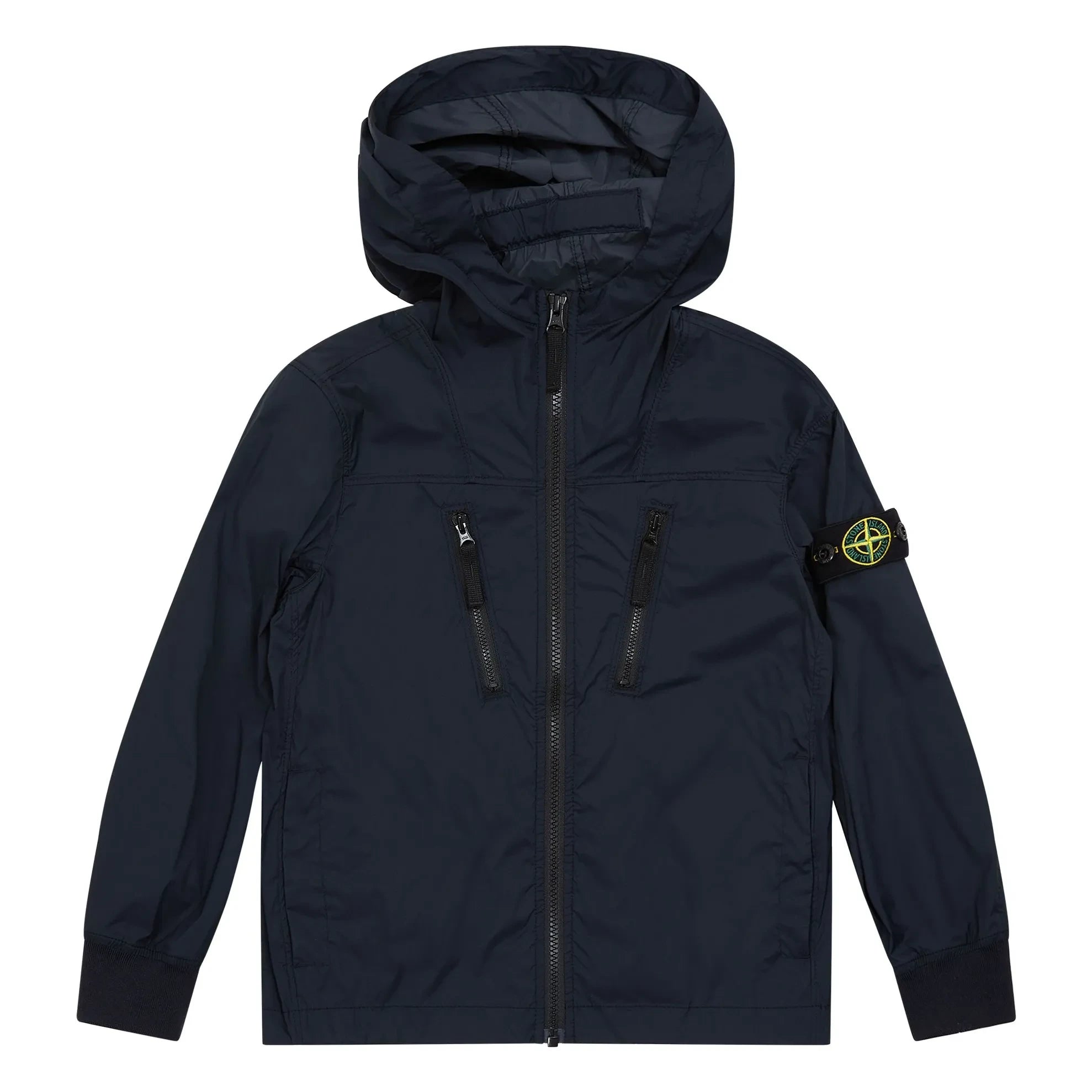Stone Island - Logo Kapüşonlu Ceket | Lacivert