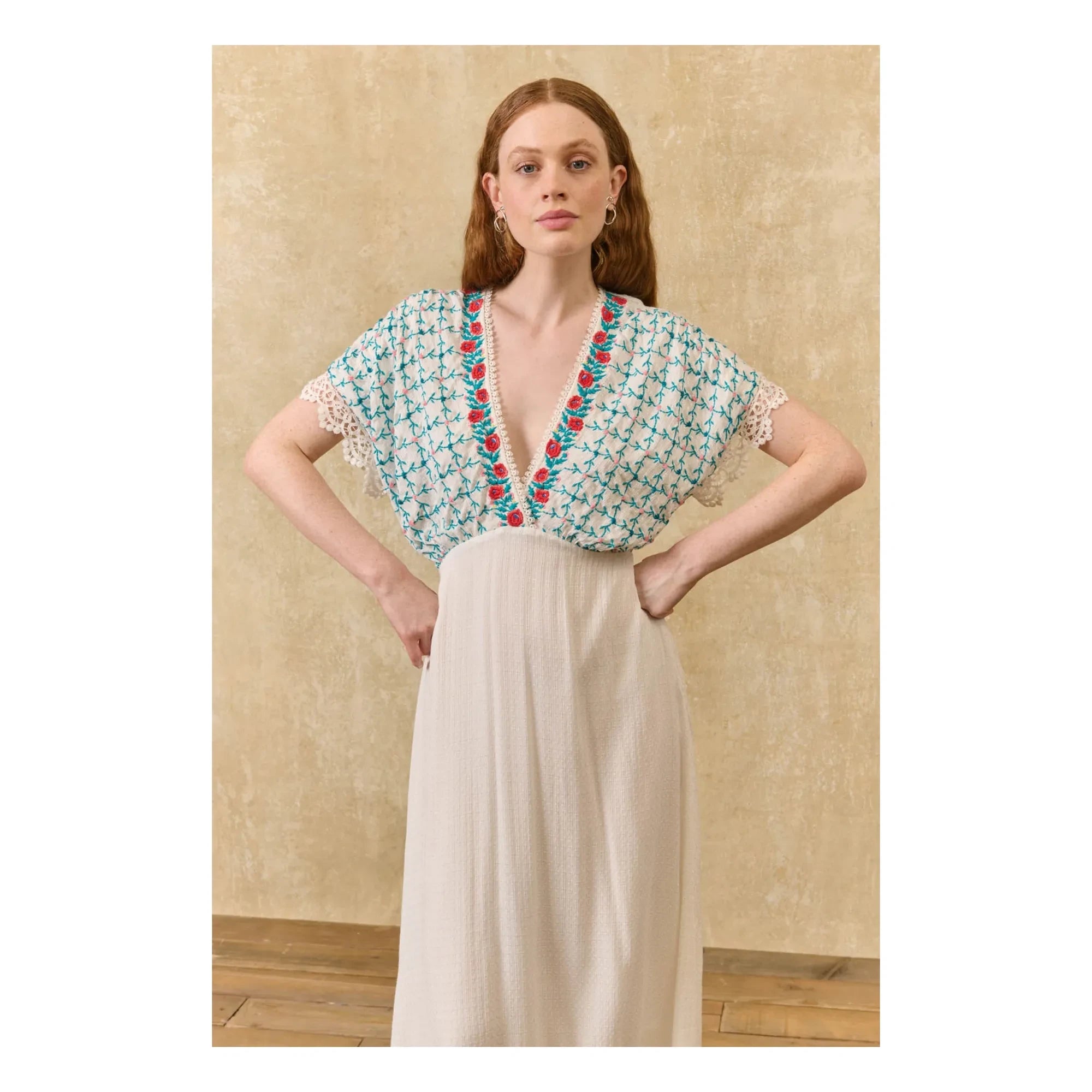 Louise Misha - Bejolie Kleid | Creme