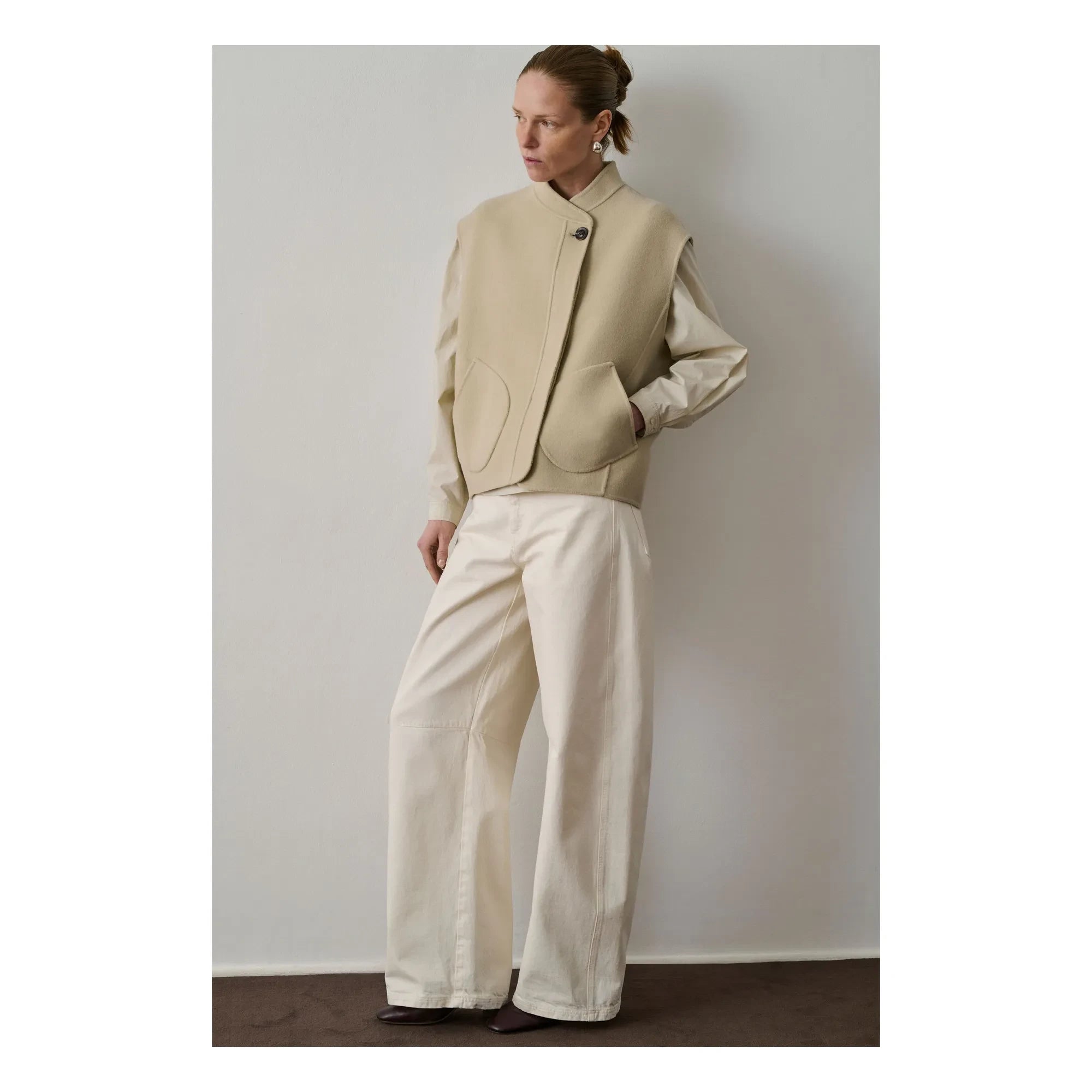 Soeur - Ärmellose Adeline-Jacke aus Wolle | Limette