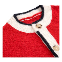 Bobo Choses – Jacquard-Wollweste | Rot
