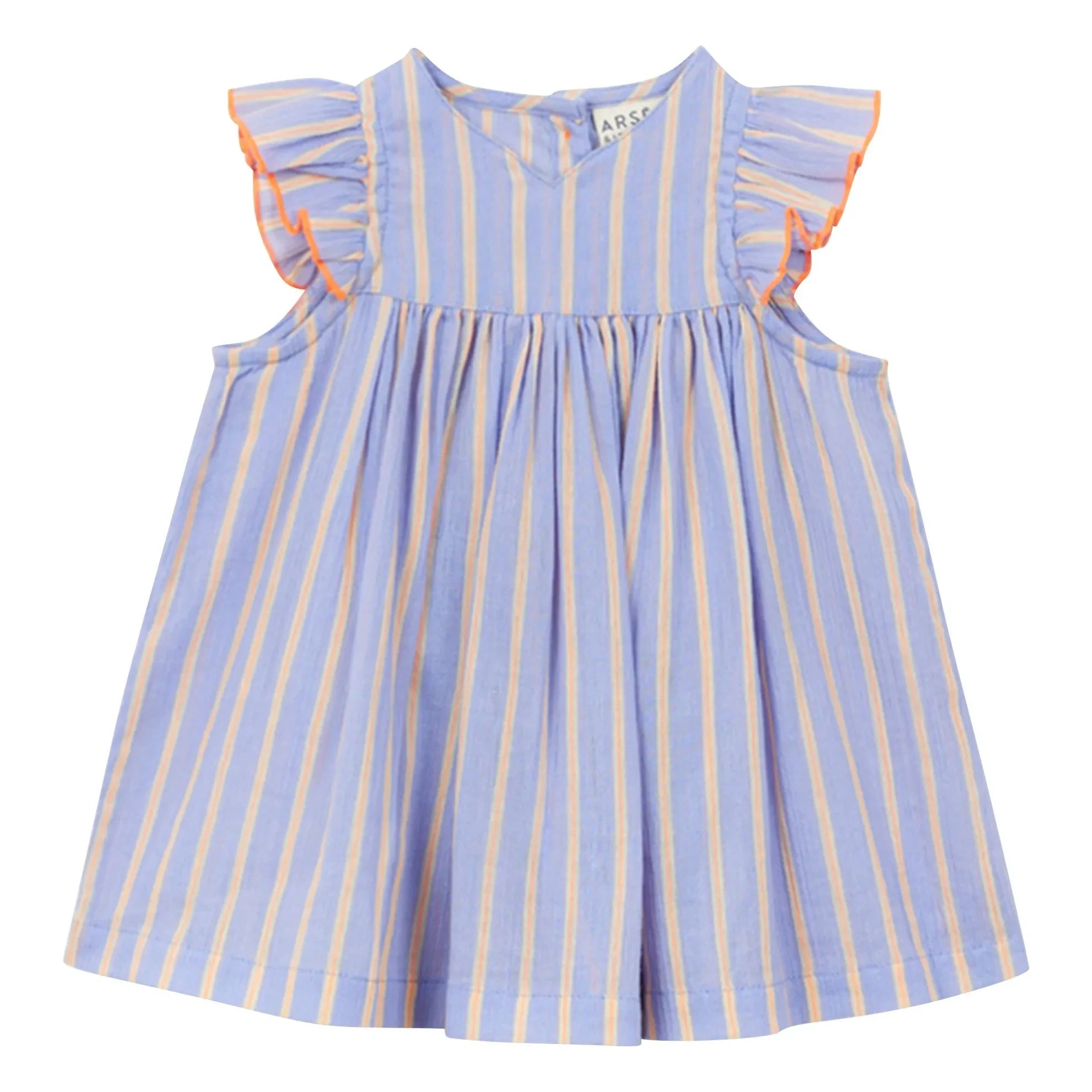 Arsène et Les Pipelettes - Striped Organic Cotton Dress | Lavender