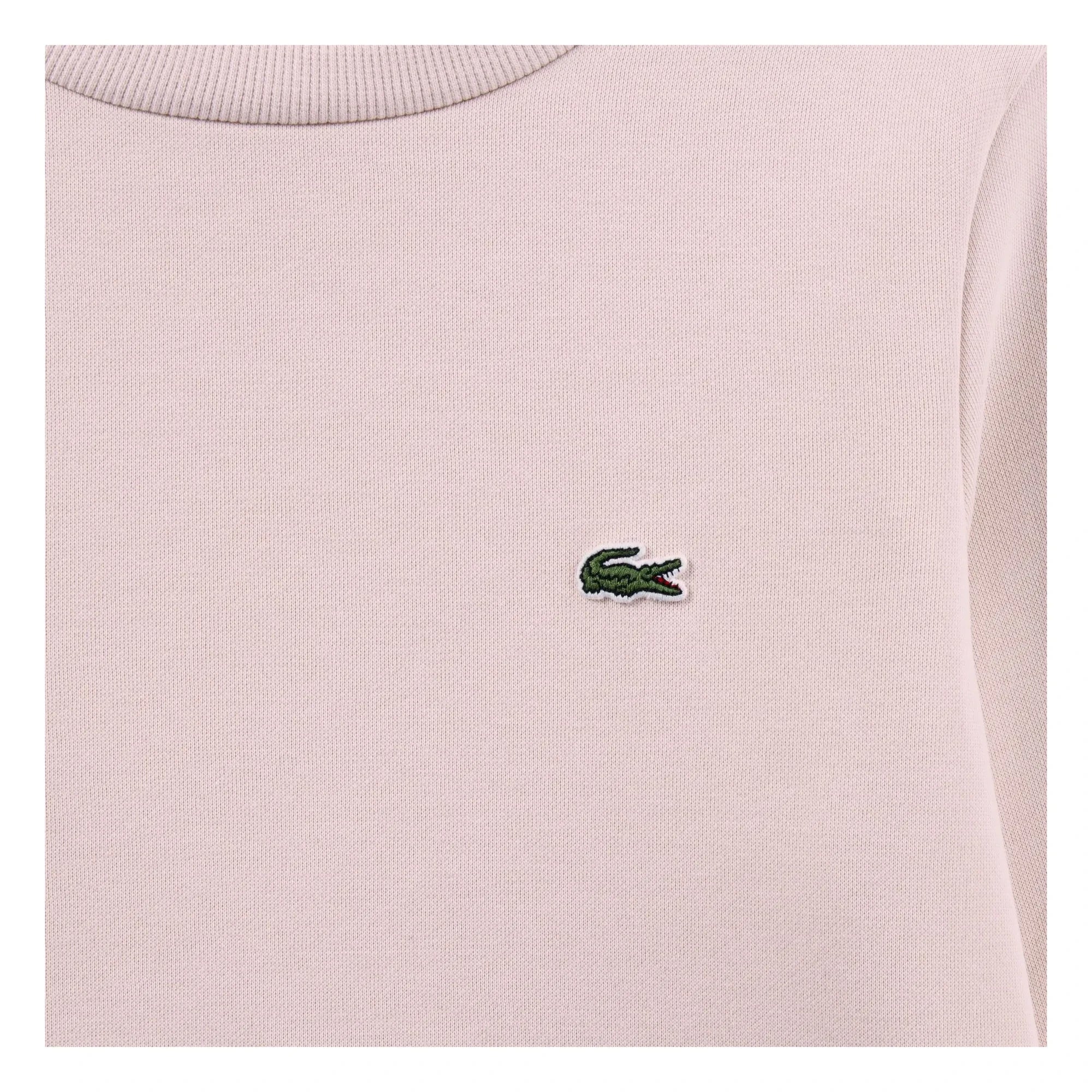 Lacoste - Organik pamuk logolu sweatshirt | Soluk Pembe
