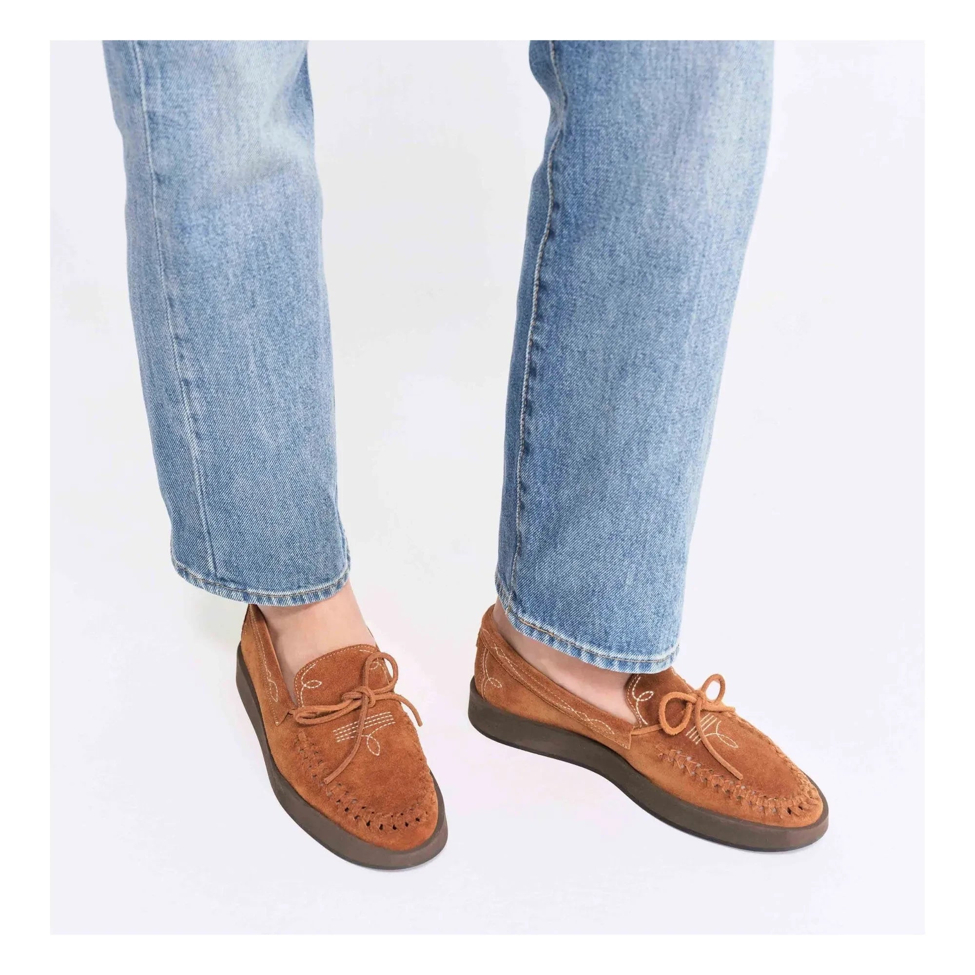 Socque Paris - Totem Wildleder Loafer | Camel