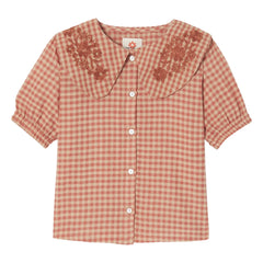 Apaches - Bluse mit Kragen Binou Claudine | Orange