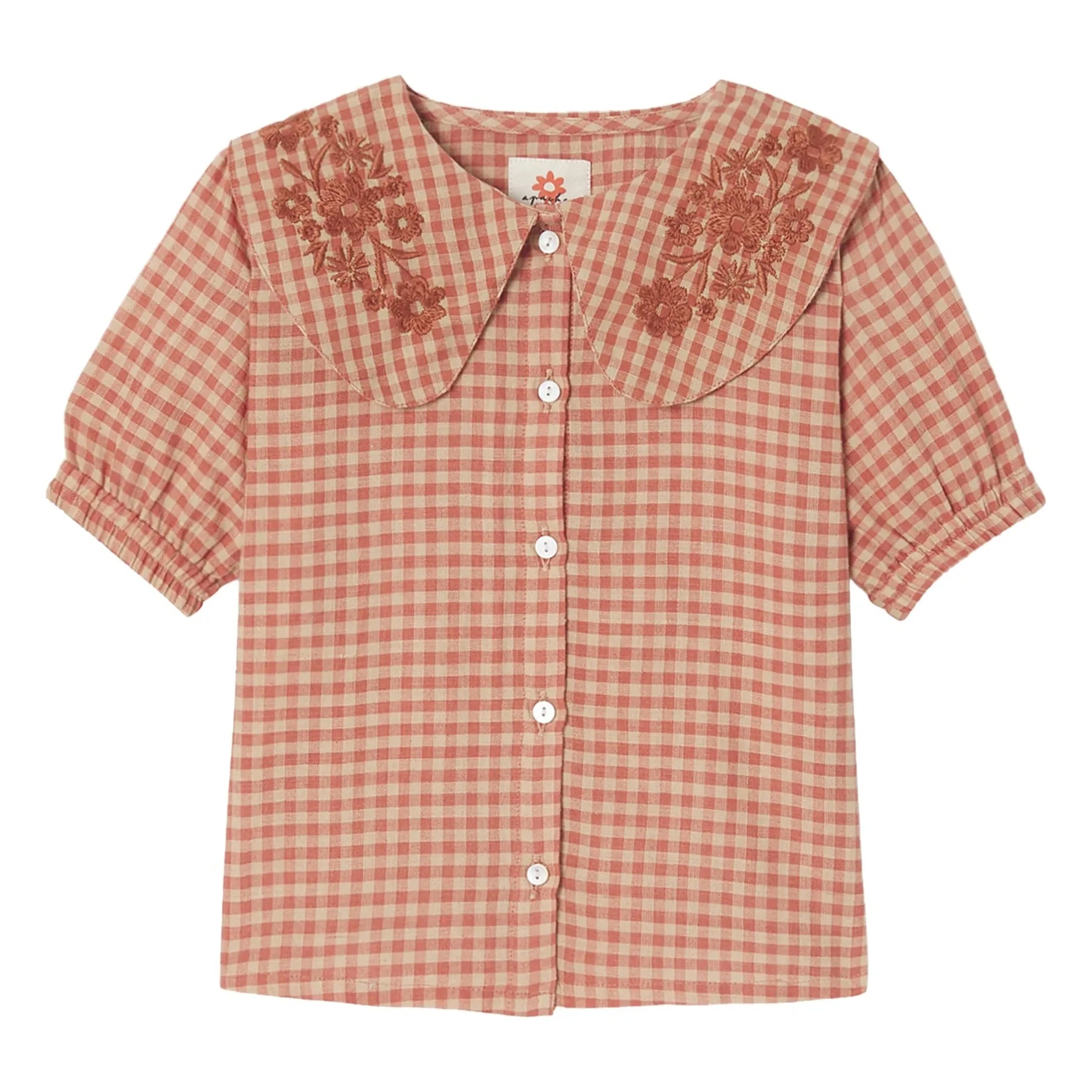 Apaches - Bluse mit Kragen Binou Claudine | Orange