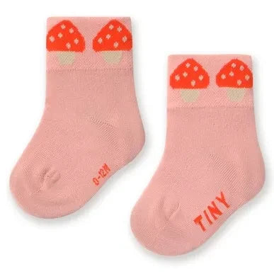 Tinycottons - Pembe Bebek Mantar Çorapları