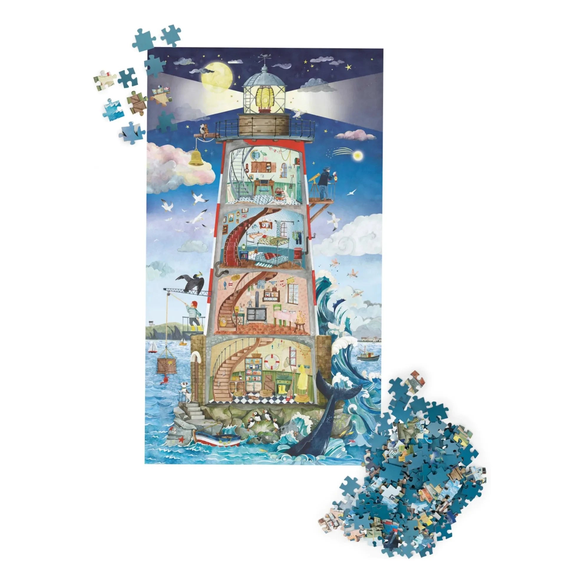 Moulin Roty - Leuchtturm-Puzzle - 500 Teile
